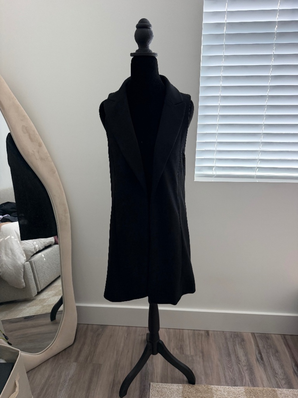 Elle Black Sleeveless Vest - Size S